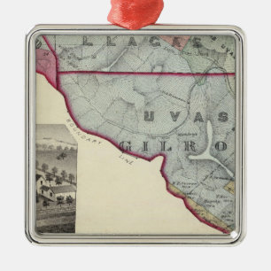 Santa Clara Co 10 Metal Tree Decoration