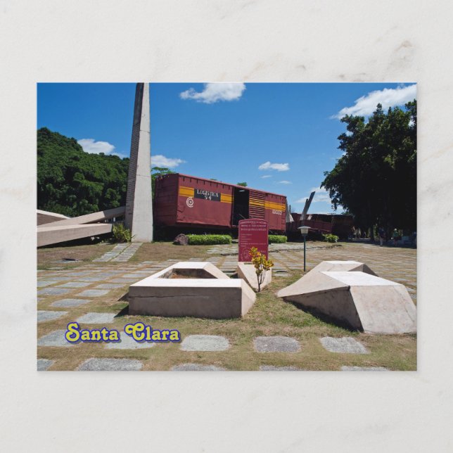 Santa Clara, Cuba. The derailed train 3 Postcard (Front)