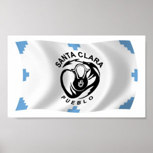 Santa Clara Pueblo Flag Poster Print