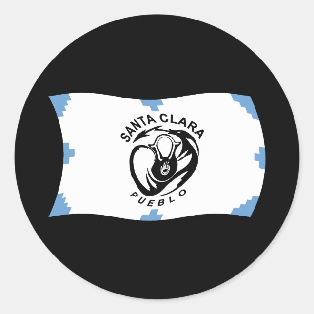 Santa Clara Pueblo Flag Sticker (Front)