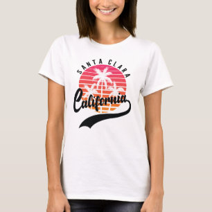 Santa Clara, Retro Sunset Women's T-Shirt