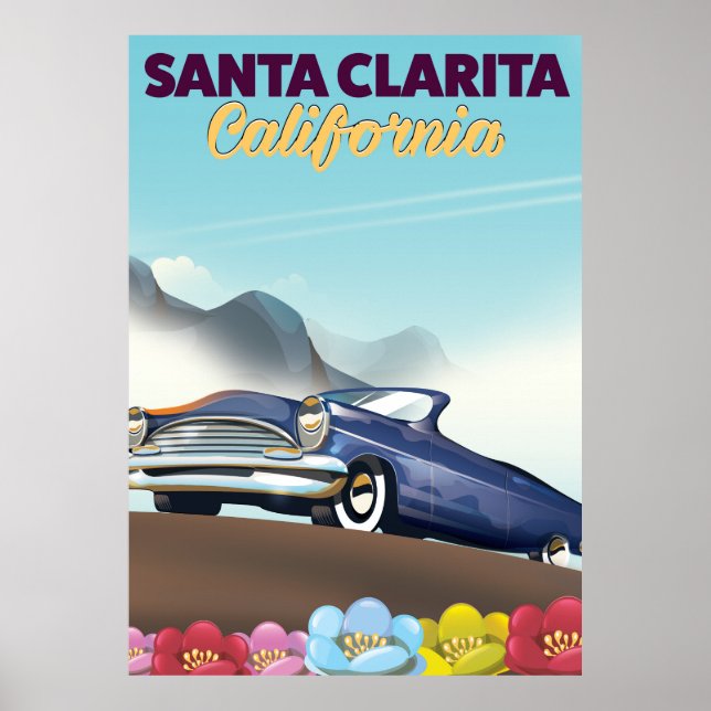 Santa Clarita, California travel poster (Front)