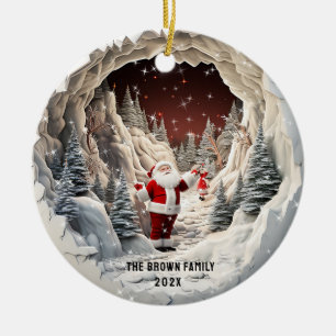 Santa Claus 3D Christmas Ornament