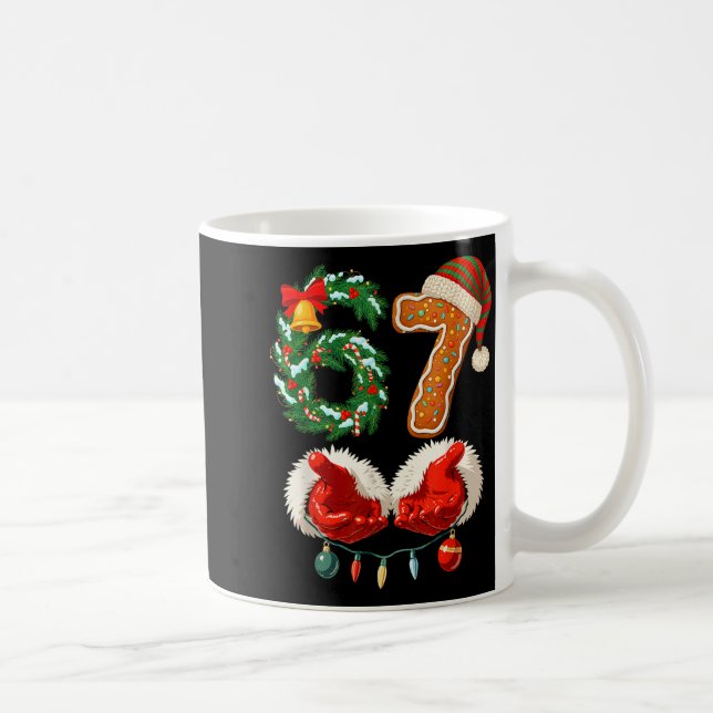 Santa Claus 67 Christmas Holiday Number 67 Xmas  Coffee Mug (Right)