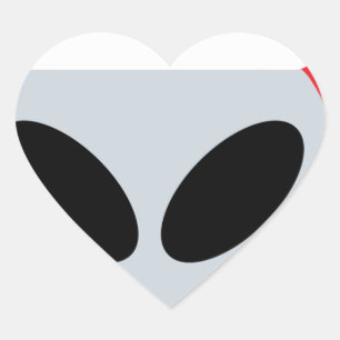 santa claus alien emoji heart sticker