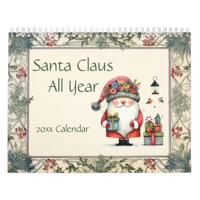 Santa Claus All Year Calendar (Cover)