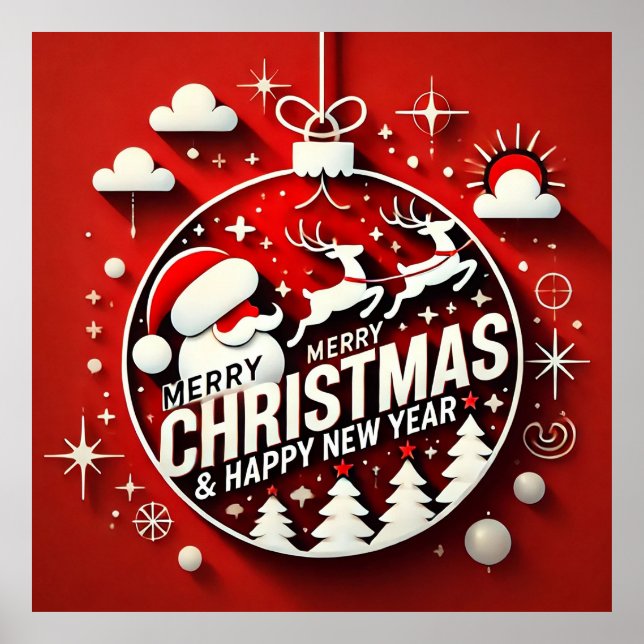 Santa Claus and Holiday Decor (Front)