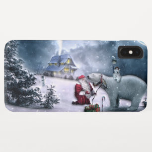 Santa Claus and Polar Bear Case-Mate iPhone Case