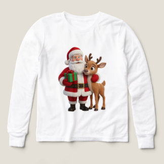 Santa Claus and Rudolph Cartoon