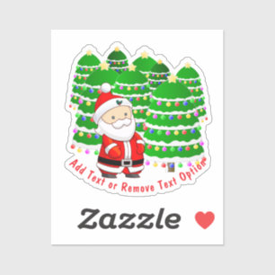 Santa Claus and Trees Christmas