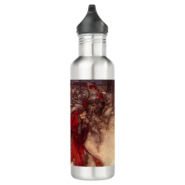 Santa Claus Arthur Rackham  710 Ml Water Bottle (Right)