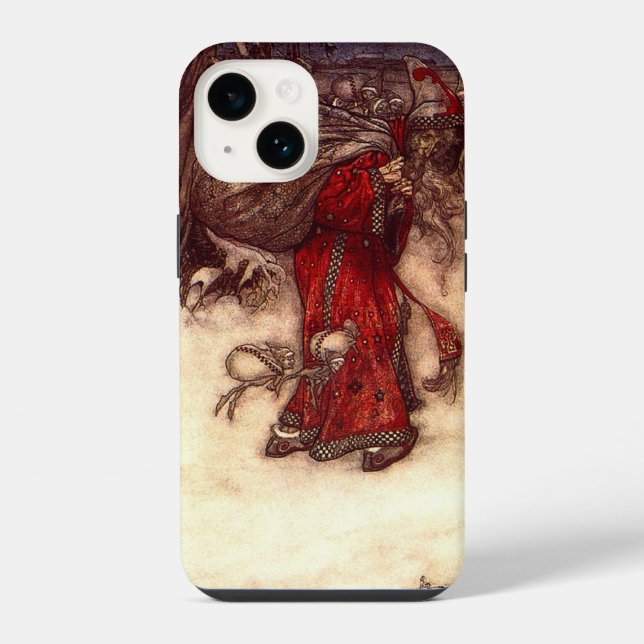 Santa Claus Arthur Rackham  iPhone Case (Back)