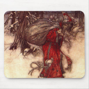 Santa Claus Arthur Rackham Mouse Pad