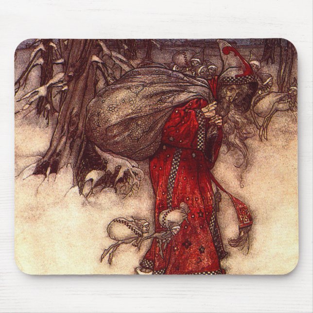 Santa Claus Arthur Rackham  Mouse Pad (Front)