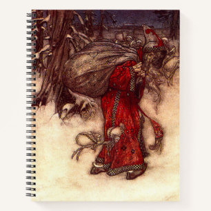 Santa Claus Arthur Rackham Notebook