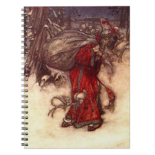 Santa Claus Arthur Rackham  Notebook