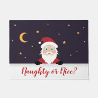 Santa Claus asking Naughty or Nice Xmas home decor