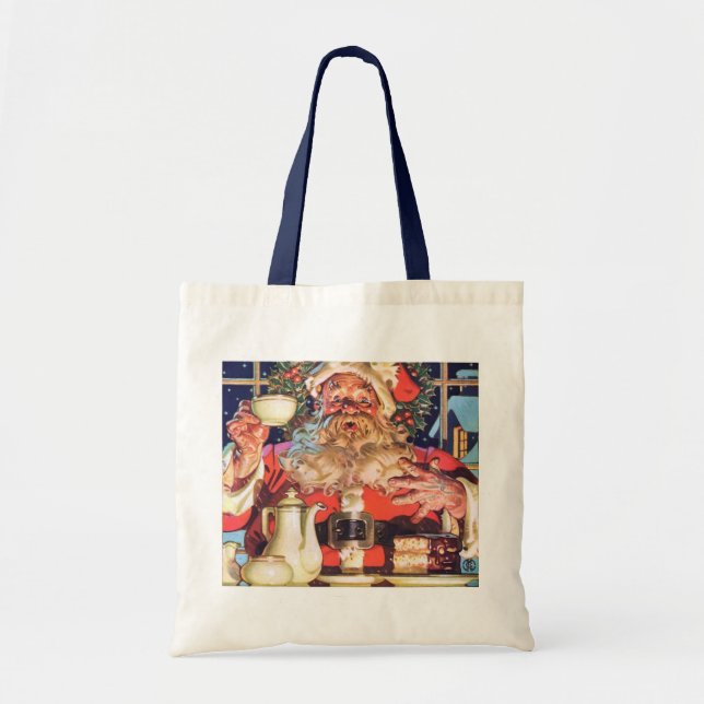 Santa Claus at Home Tote Bag (Front)