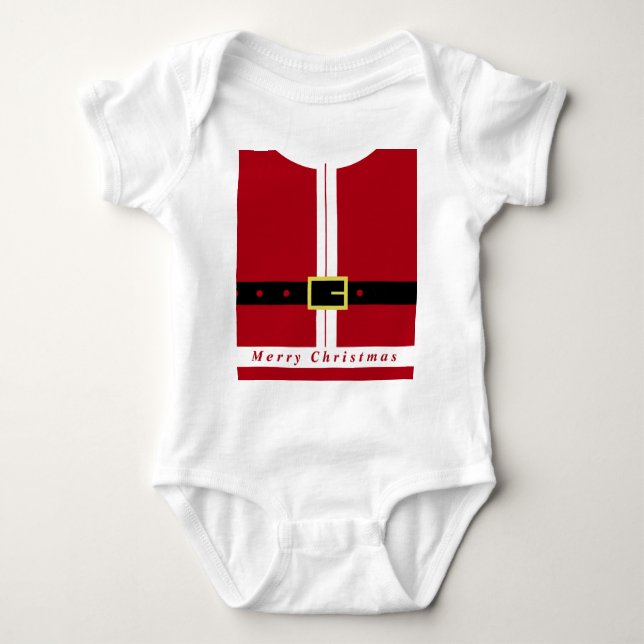 Santa Claus Baby Bodysuit (Front)