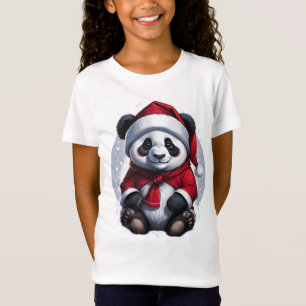 Santa Claus Baby Panda   Christmas T-Shirt