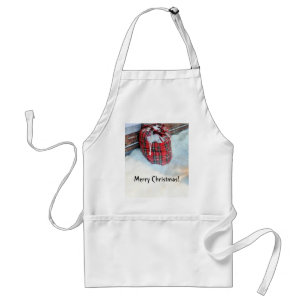 Santa Claus Bag in snow Standard Apron