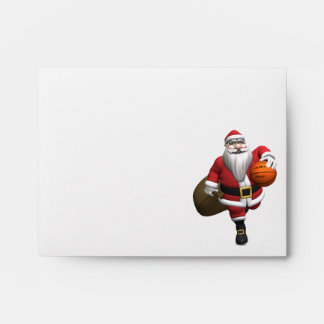 Santa Claus Basketball Player Envelopes