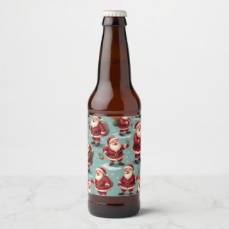 Santa Claus beer bottle interior props (Edit) Label