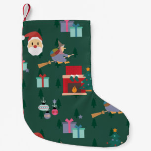 santa claus befana small christmas stocking