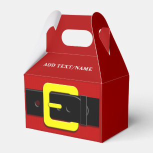 Santa Claus Belt Custom Name Favour Box