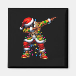 Santa Claus Black African American Xmas Pyjamas 0 Magnet