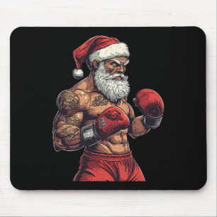 Santa Claus Boxing And Mma - Christmas Boxing  Mouse Pad