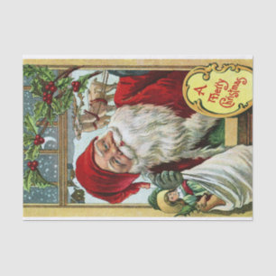 Santa Claus Bringing Presents! Tissue Paper
