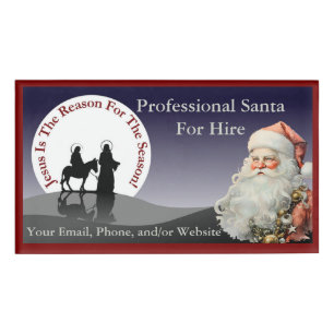 Santa Claus Business Badge