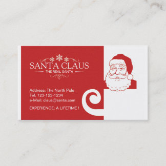 Santa Claus business card