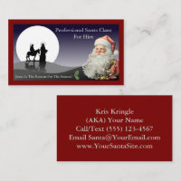 Santa Claus Business Card Mailer