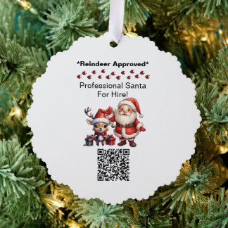 Santa Claus Business Card Ornament