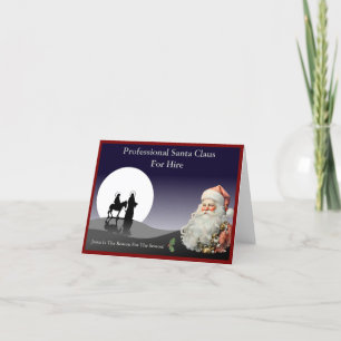 Santa Claus Business Card Thank You