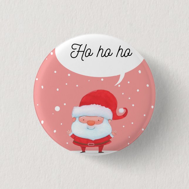 Santa Claus button by dreamlikeachildstore (Front)