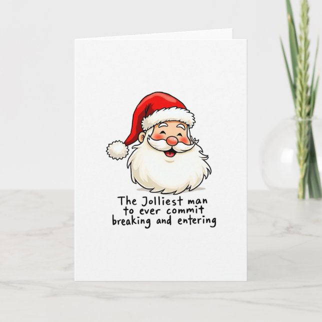 Santa Claus Card Breaking and Entering (Front)