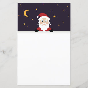 Santa Claus cartoon Xmas night