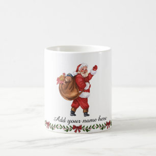 Santa Claus Ceramic Mug - Customizable