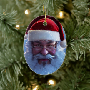 Santa Claus Ceramic Ornament