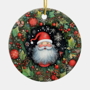 Santa Claus Ceramic Tree Decoration