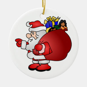 Santa Claus Ceramic Tree Decoration