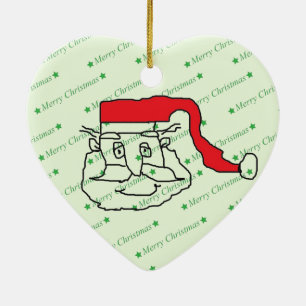 Santa Claus Ceramic Tree Decoration