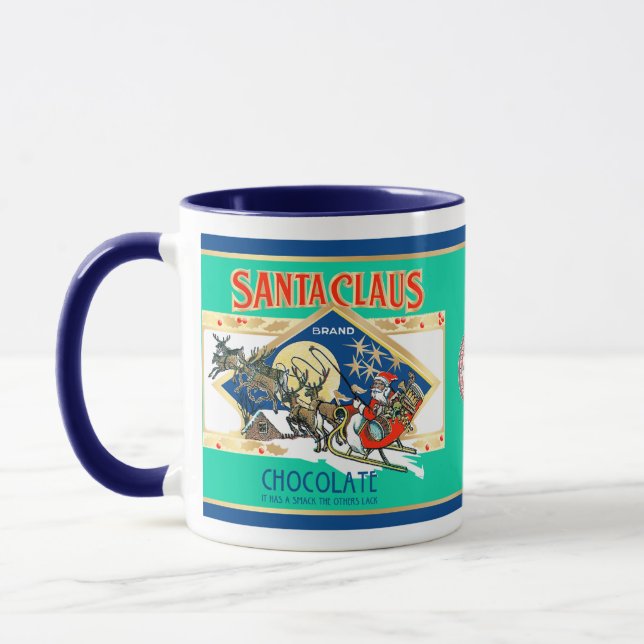 Santa Claus Chocolate Mug (Left)
