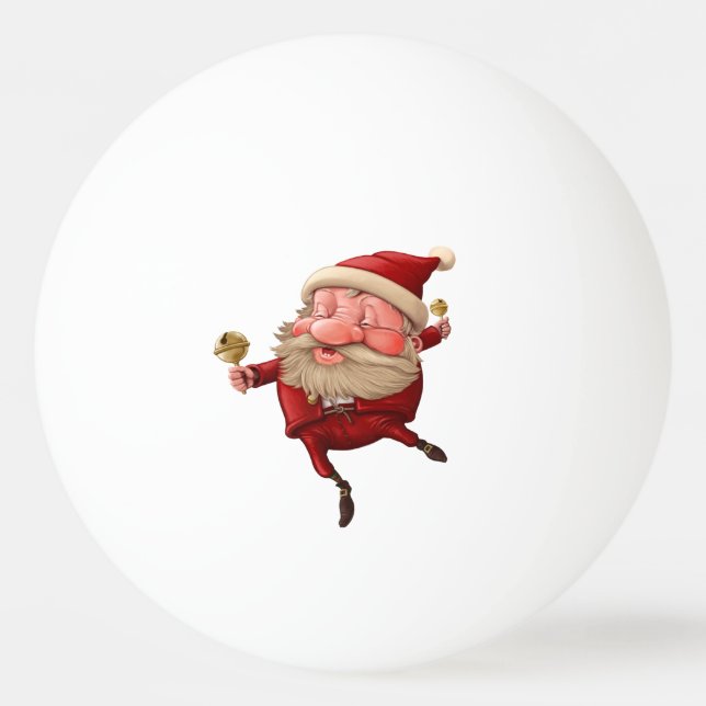 Santa Claus Christmas bells dancing Ping Pong Ball (Front)
