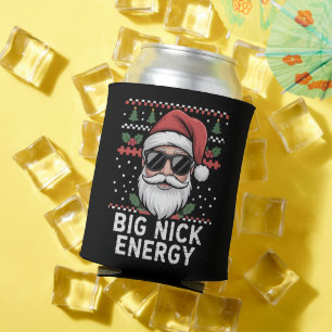 Santa Claus Christmas Big Nick Energy Party Funny Can Cooler