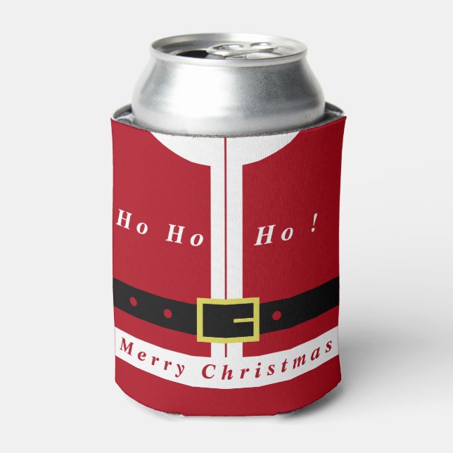 Santa Claus Christmas Can Cooler (Can Front)