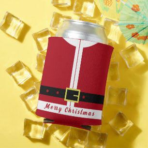 Santa Claus Christmas Can Cooler